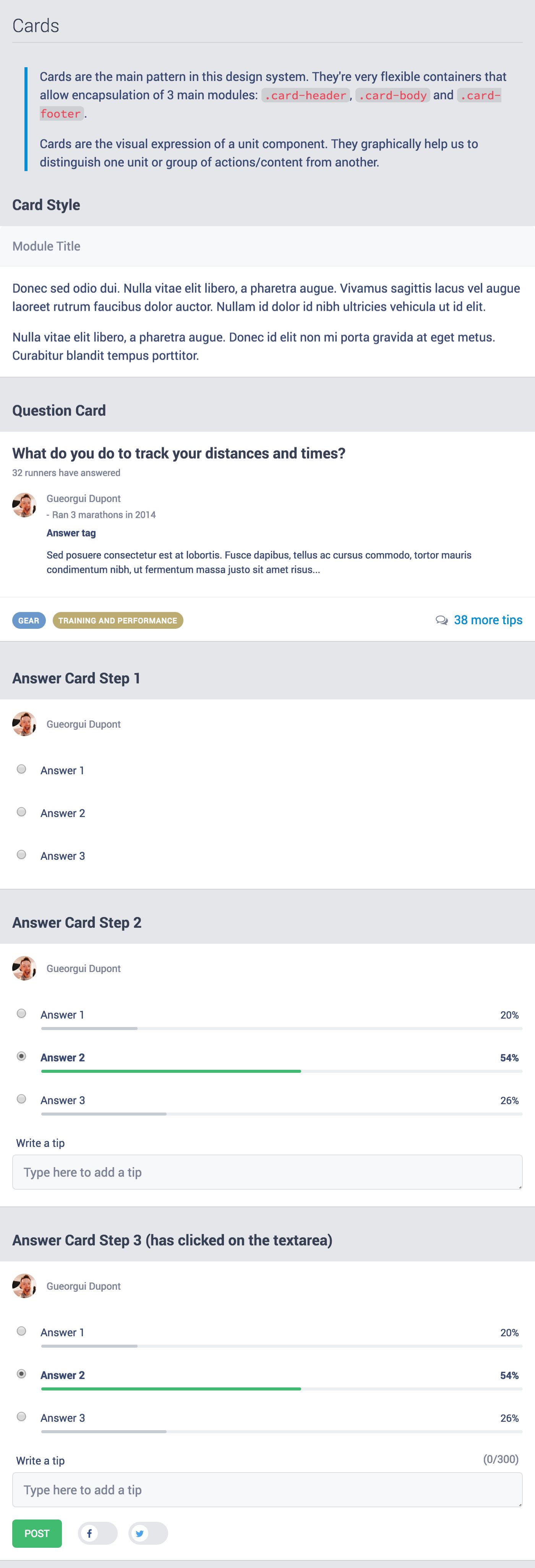 Style guide patterns