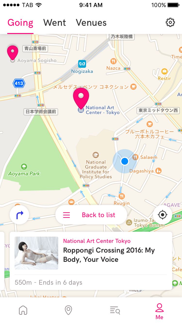 Map view