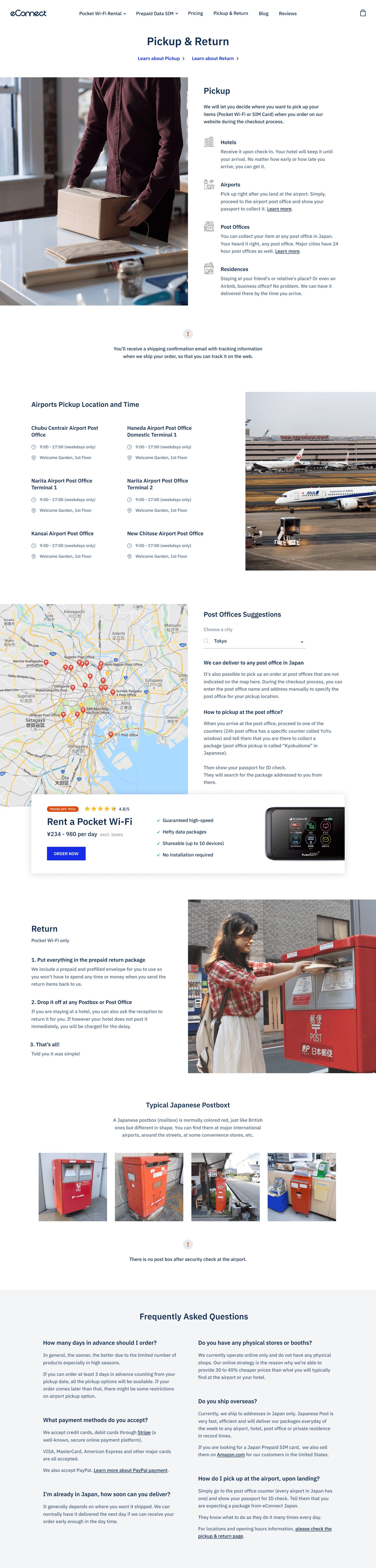 Home page mobile
